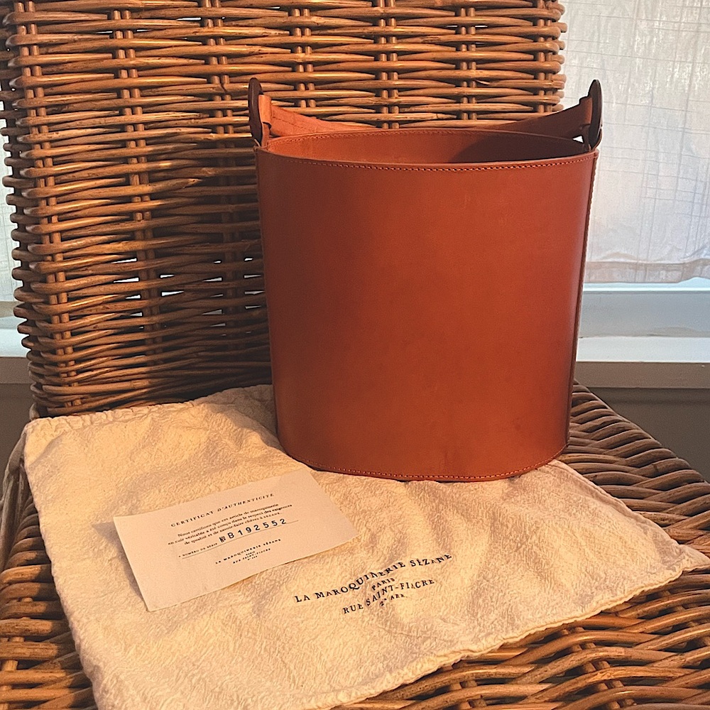 Camel leather Sezane Top Handle Crossbody bag